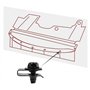Huanjp Boulons de carrosserie et Clips d'écrou en U M6, Couvercle de Moteur, sous-Plateau, Bouclier Anti-éclaboussures, Pare-Cho