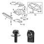 Huanjp Boulons de carrosserie et Clips d'écrou en U M6, Couvercle de Moteur, sous-Plateau, Bouclier Anti-éclaboussures, Pare-Cho