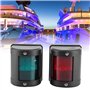 Akozon Feu de Signalisation de Navigation, Lumières D'ancre de Navigation de Yacht de Bateau Lampe Waterpoof IP66 à LED Verte Ro