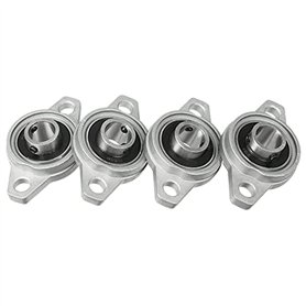AYXAMO Palier Roulement，Roulement 4PCS KFL001 12mm Alliage de Zinc Auto alignant Taie d'oreiller Bride Bride Bribou ralentisseme