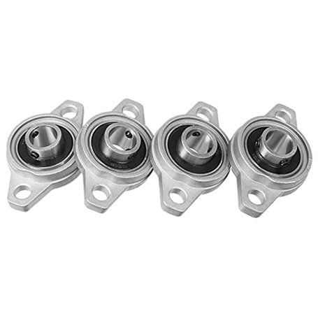 AYXAMO Palier Roulement，Roulement 4PCS KFL001 12mm Alliage de Zinc Auto alignant Taie d'oreiller Bride Bride Bribou ralentisseme