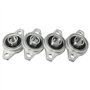 AYXAMO Palier Roulement，Roulement 4PCS KFL001 12mm Alliage de Zinc Auto alignant Taie d'oreiller Bride Bride Bribou ralentisseme
