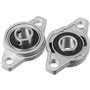 AYXAMO Palier Roulement，Roulement 4PCS KFL001 12mm Alliage de Zinc Auto alignant Taie d'oreiller Bride Bride Bribou ralentisseme