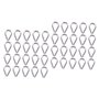RVHAOODI Lot de 20 Cosses De Câble en Acier Inoxydable pour Gréement Industriel Marin Pinces De Câble en Acier Accessoires
