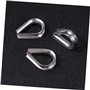 RVHAOODI Lot de 20 Cosses De Câble en Acier Inoxydable pour Gréement Industriel Marin Pinces De Câble en Acier Accessoires