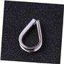 RVHAOODI Lot de 20 Cosses De Câble en Acier Inoxydable pour Gréement Industriel Marin Pinces De Câble en Acier Accessoires