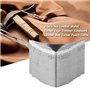 10 Pièces/Boîte Outils D'artisanat en Cuir, Portefeuille en Cuir Coin Bord Tondeuse Travail Manuel Ceinture Coin Poinçon Coupeur