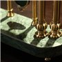Yinj9562fg Horloge de Table Horloge de Bureau Lumineuse et Luxueuse, silencieuse et pivotante, idéale for la Chambre à Coucher, 