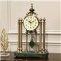 Yinj9562fg Horloge de Table Horloge de Bureau Lumineuse et Luxueuse, silencieuse et pivotante, idéale for la Chambre à Coucher, 