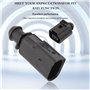 Anlseiod Kit Connecteurs mâles femelles voiture étanche à 2 broches compatible avec 1J0973702, 1J0973802, 6N0906102, connecteurs