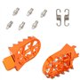 AUROLYNNE Repose Pieds Moto Cale Pied Moto CNC pour Sxe Exc 2006-2016 450 250 125 Pédales pour motos Fashionable Eye-catching Br