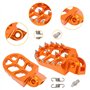 AUROLYNNE Repose Pieds Moto Cale Pied Moto CNC pour Sxe Exc 2006-2016 450 250 125 Pédales pour motos Fashionable Eye-catching Br