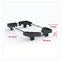 Xilin-872 Support pour CPU Support de Tour de PC Mobile réglable avec 4 roulettes, Support de boîtier de PC Mobile for la Plupar