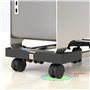 Xilin-872 Support pour CPU Support de Tour de PC Mobile réglable avec 4 roulettes, Support de boîtier de PC Mobile for la Plupar