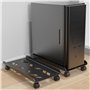 Xilin-872 Support pour CPU Support de processeur en métal Robuste, avec 4 roulettes, Support de processeur Mobile for Tapis de S