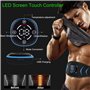 Electrostimulateur Musculaire, EMS Ceinture Abdominale Electrostimulation Appareil Abdominal, 10 Modes, 20 Niveaux d'intensité, 