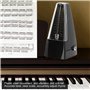 Métronome mécanique, Easy Operate Tempi Metronome pour musiciens pour laboratoires pour entrepôts(noir)