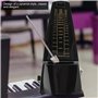 Métronome mécanique, Easy Operate Tempi Metronome pour musiciens pour laboratoires pour entrepôts(noir)