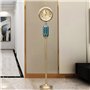 Lijiaxiuyc-101 Horloge de parquet Horloge Murale européenne Vintage, décoration de Salon, Horloge Haute sur Pied, silencieuse, c