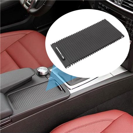 Konuooer Couvercle de Store Enrouleur pour Console Centrale A20468076079051 Store Enrouleur Intérieur de Voiture Rideau de Conso
