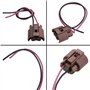 ZEALfix Connecteur Adaptateur de réparation de Douille d'ampoule de Phare HB4 9005 Compatible avec HIR2