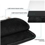 JKDGOJ Housse antichoc pour ordinateur portable de 10" - Motif ours blanc marron - Pour homme et femme - Voyage d'affaires, bure