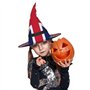 Hgvcse Chapeau de sorcière avec drapeau d'Halloween - Chapeau de sorcière à LED - Accessoire de costume de Noël ou d'anniversair