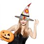 Hgvcse Chapeau de sorcière Map01 pour Halloween, drapeau de la Macédoine, chapeau de fête LED, accessoire de costume de Noël ou 