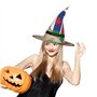 Hgvcse Chapeau de sorcière Map02 avec drapeau d'Halloween - Chapeau de sorcière LED - Accessoire de costume de Noël ou d'anniver
