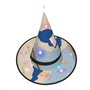Hgvcse Chapeau de sorcière Map01 avec drapeau d'Halloween - Chapeau de sorcière à LED - Accessoire de costume de Noël ou d'anniv