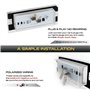 JOBOUND Lampe LED for plaque d'immatriculation, pièces automobiles, for Land Rover Freelander 1 1998 1999 2000 2001 2002 2003 20