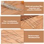 Deudy Kit de 12 aiguilles à coudre pour cuir - Aiguille triangulaire non aiguisée - Aiguille à coudre à la main - Pour tapisseri