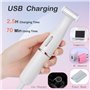 Kiyy Rasoir Électrique Femme, 3 en 1 Épilateur pour Tondeuse Bikini Femme Rechargeable Indolore, avec Sourcil Épilation et Nez, 