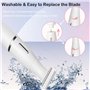 Kiyy Rasoir Électrique Femme, 3 en 1 Épilateur pour Tondeuse Bikini Femme Rechargeable Indolore, avec Sourcil Épilation et Nez, 