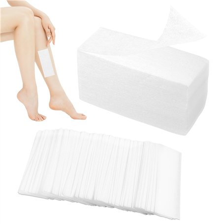 Bande de Cire Epilation 600 Pièces Bande de Cire Épilatoire Papier Non-Tissés Chaude et pâte à Sucre Épilation pour L'épilation
