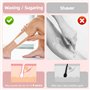 Bande de Cire Epilation 600 Pièces Bande de Cire Épilatoire Papier Non-Tissés Chaude et pâte à Sucre Épilation pour L'épilation 