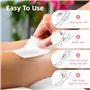 Bande de Cire Epilation 600 Pièces Bande de Cire Épilatoire Papier Non-Tissés Chaude et pâte à Sucre Épilation pour L'épilation 