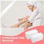 Bande de Cire Epilation 600 Pièces Bande de Cire Épilatoire Papier Non-Tissés Chaude et pâte à Sucre Épilation pour L'épilation 