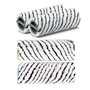 SUPENG Lot de 4 rouleaux de pierre gris compatibles avec les nettoyeurs de sols durs robustes compatibles avec Karcher FC7 FC7 P