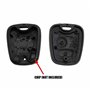 Touche De Voiture 2 Boutons Fob Cas De Remplacement Touche De Remplacement Touche Télécommande Clé Fob Coquille De Boîtier avec 