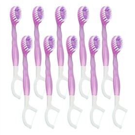 Mini brosse à dents 5 en 1 avec dentifrice