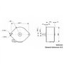 XTXTX Micro réducteur Moteur Pas à Pas Rond à Aimant Permanent 24 V CC 42 mm 7,5 degrés 2 Phases 4 Fils 42 x 23,8 mm Élévateur é