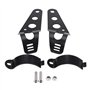 Support de Phare Moto 33-43 mm Support Phare Moto Universel N-oir Pour Chopper Moto Fighter Tube Street Racer pour Chopper Cafe