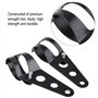 Support de Phare Moto 33-43 mm Support Phare Moto Universel N-oir Pour Chopper Moto Fighter Tube Street Racer pour Chopper Cafe 