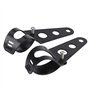 Support de Phare Moto 33-43 mm Support Phare Moto Universel N-oir Pour Chopper Moto Fighter Tube Street Racer pour Chopper Cafe 