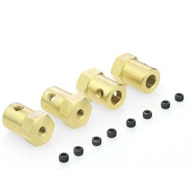 Axe Serré Adaptateur en laiton d'alésage de 5mm