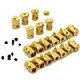 coupleur d'accouplement d'arbre Hexagonal for roues de voiture Robot avec conne