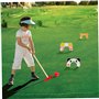 Ensembles de Croquet pour Les Enfants, Dessin Animal de Dessin animé en Bois avec des maillets, des guichets et des balles, des 
