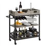 ZENGXJYCQINGJIANG véhicule de Stockage Chariot de Service for la Maison et la Cuisine