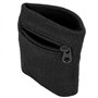 Bracelet de Portefeuille Unisexe Bracelet de Sport Doux Respirant avec Poche à glissière pour Courir la Marche à Pied Gym(Noir)